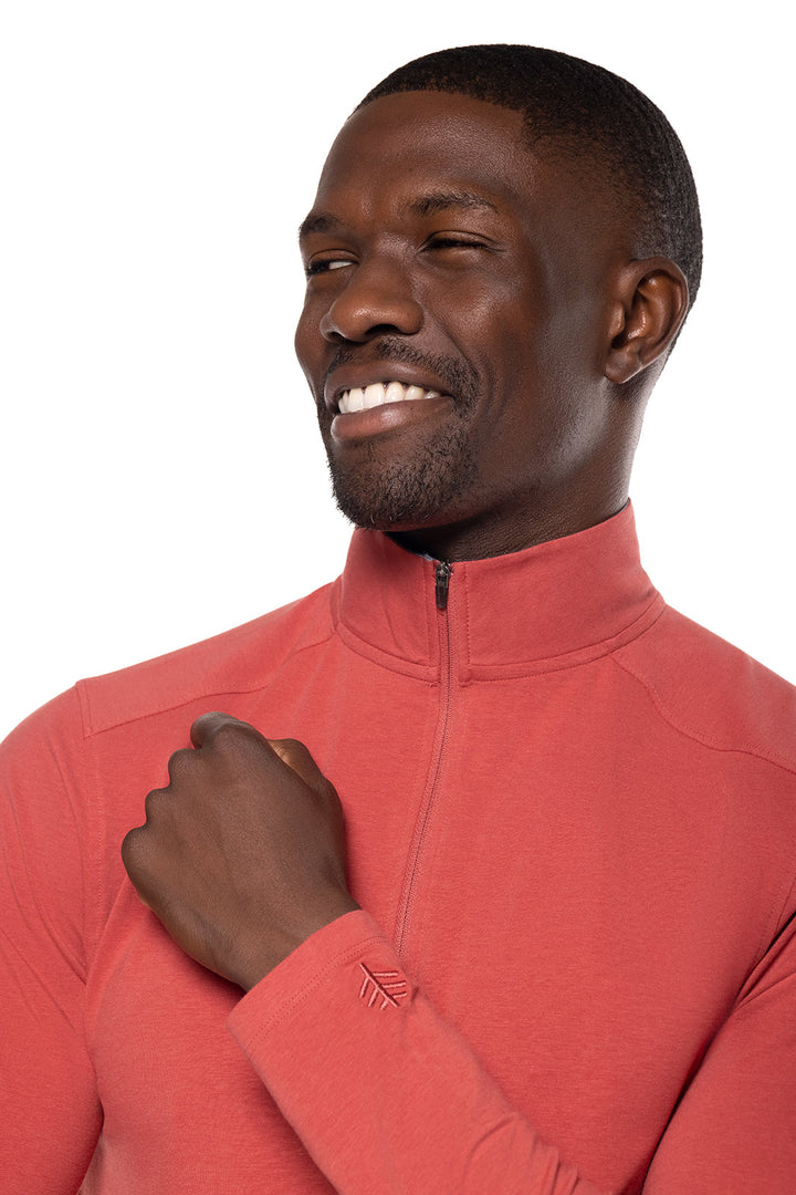 Men's Sonora Quarter-Zip | Ember Red