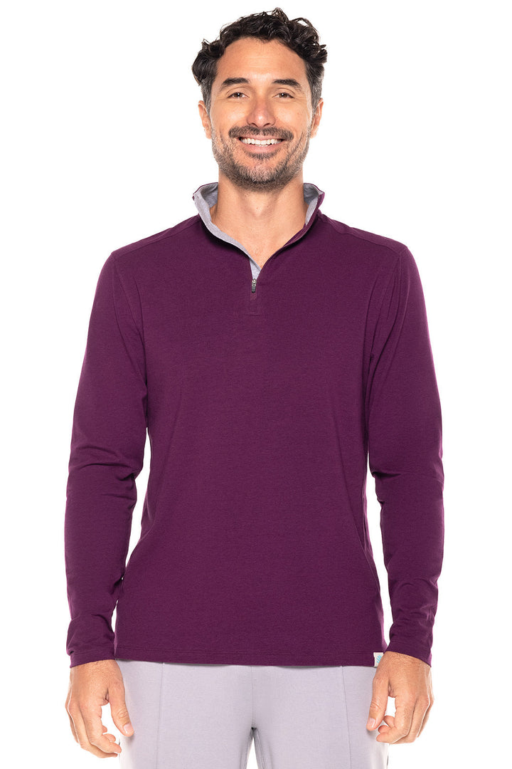 Men's Sonora Quarter-Zip | Rich Plum