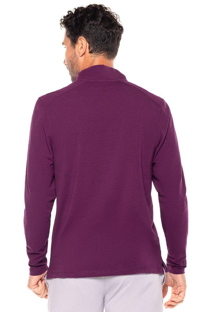 Men's Sonora Quarter-Zip | Rich Plum