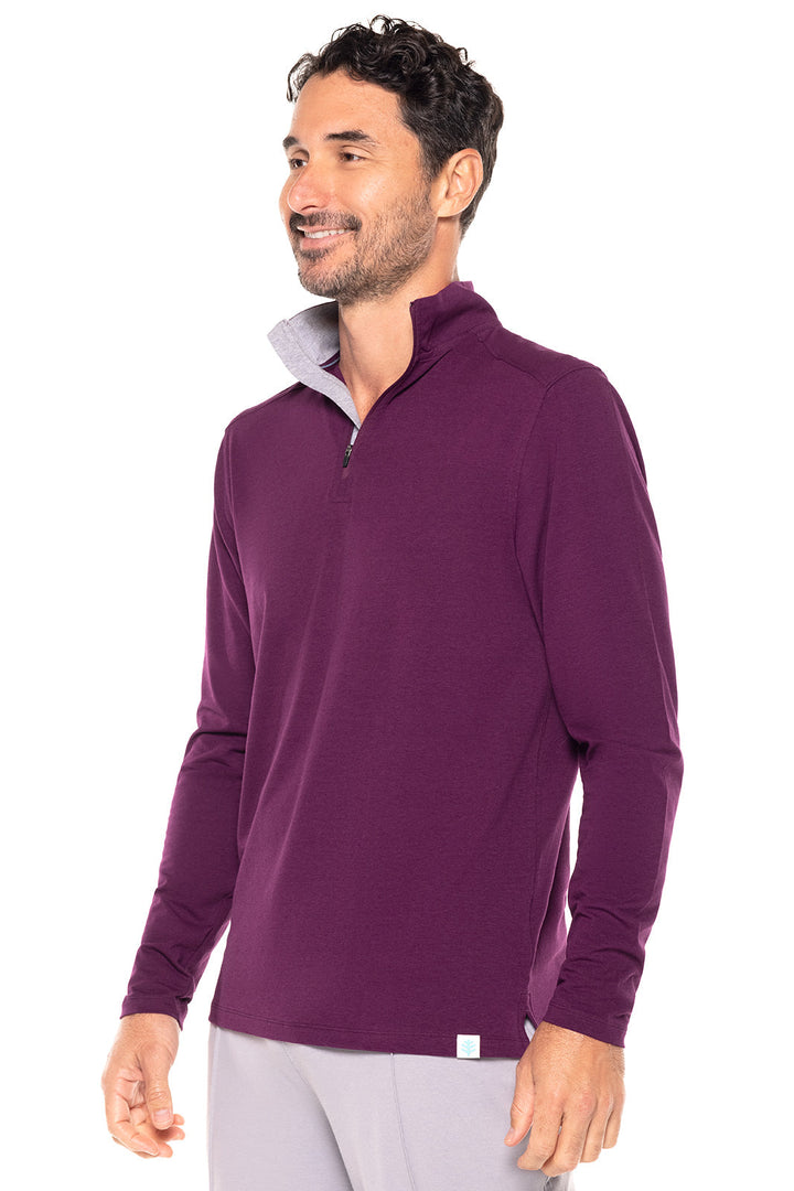 Men's Sonora Quarter-Zip | Rich Plum