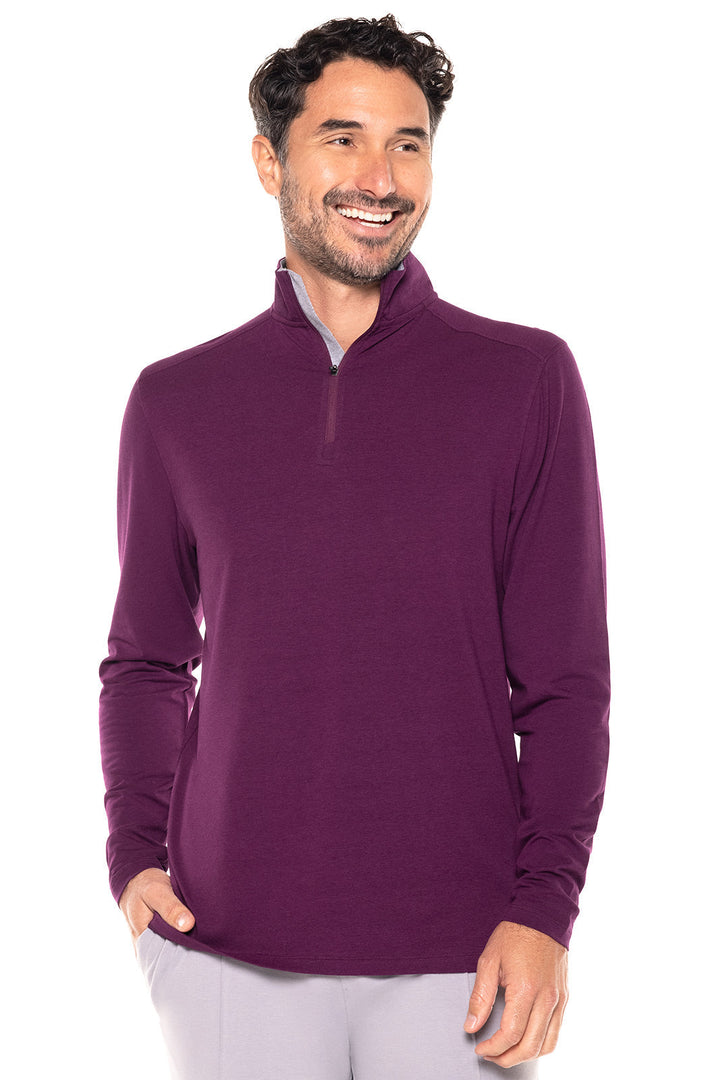 Men's Sonora Quarter-Zip | Rich Plum