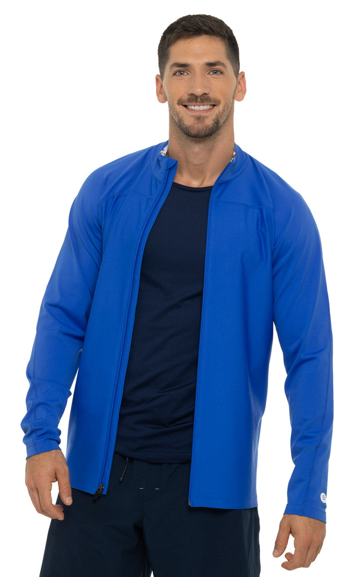 Men's Menorca Long Sleeve Water Jacket | Baja Blue