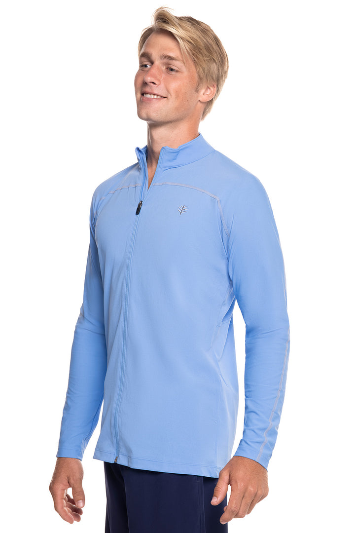 Men's Menorca Long Sleeve Water Jacket | Surf Blue