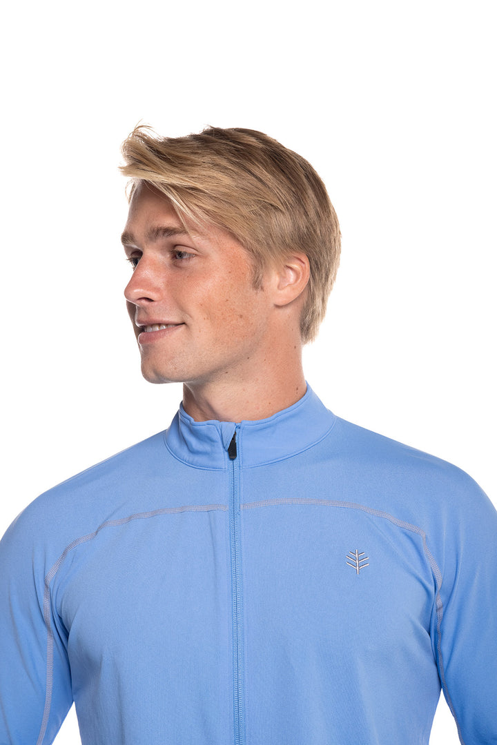 Men's Menorca Long Sleeve Water Jacket | Surf Blue