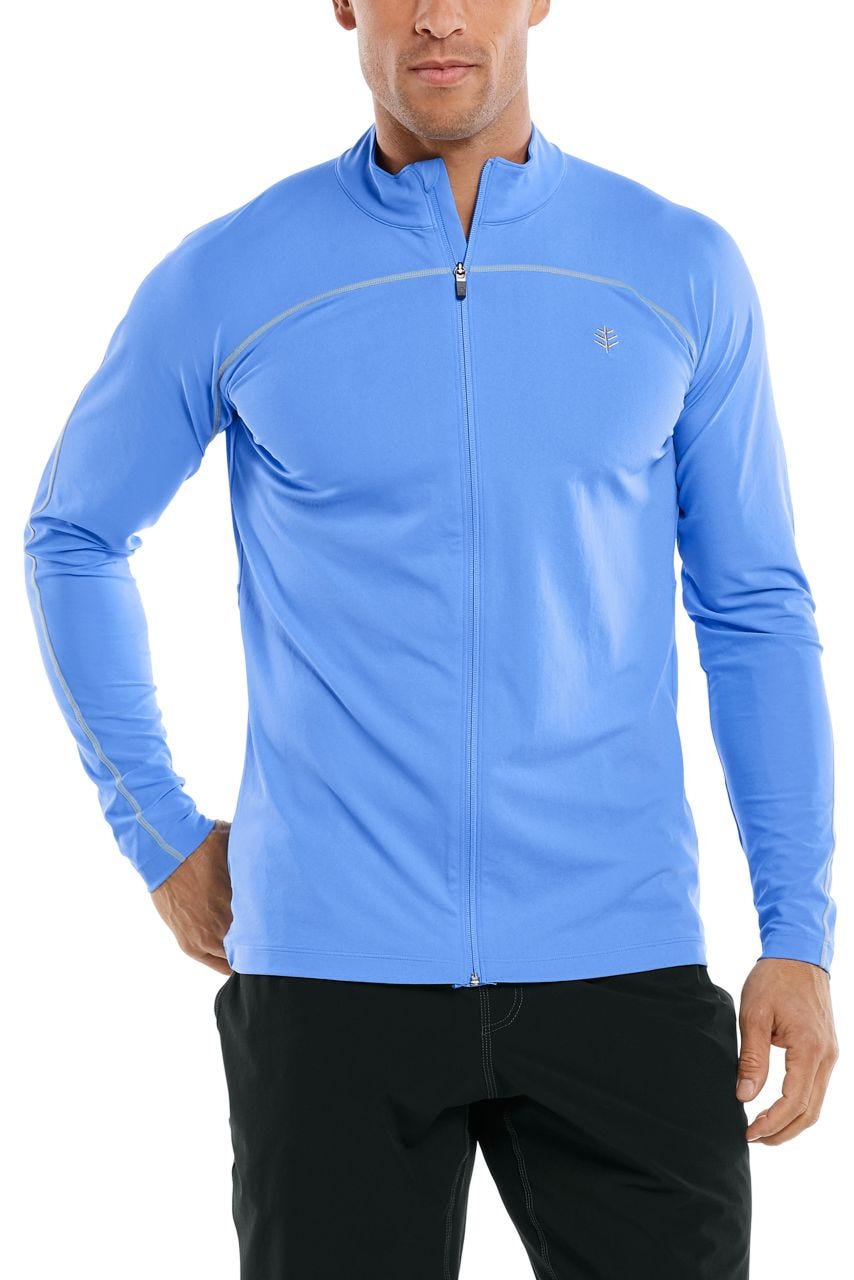 Men's Menorca Long Sleeve Water Jacket | Surf Blue