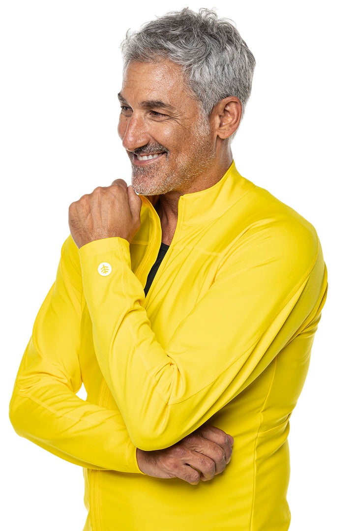 Men's Menorca Long Sleeve Water Jacket | Bold Yellow