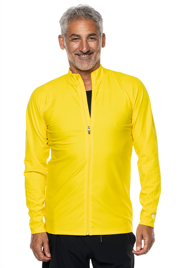 Men's Menorca Long Sleeve Water Jacket | Bold Yellow