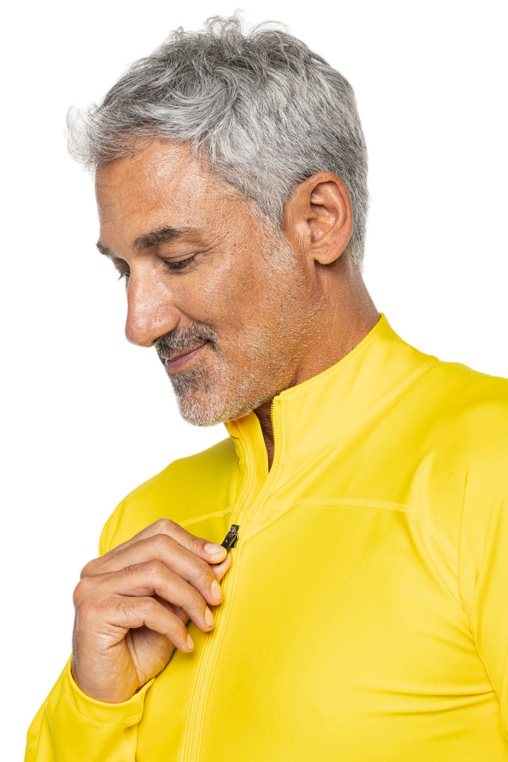 Men's Menorca Long Sleeve Water Jacket | Bold Yellow