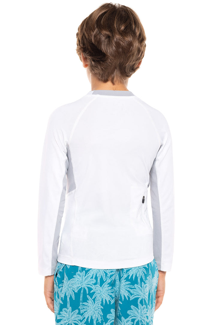 Boy's Ultimate Long Sleeve Rash Guard | White