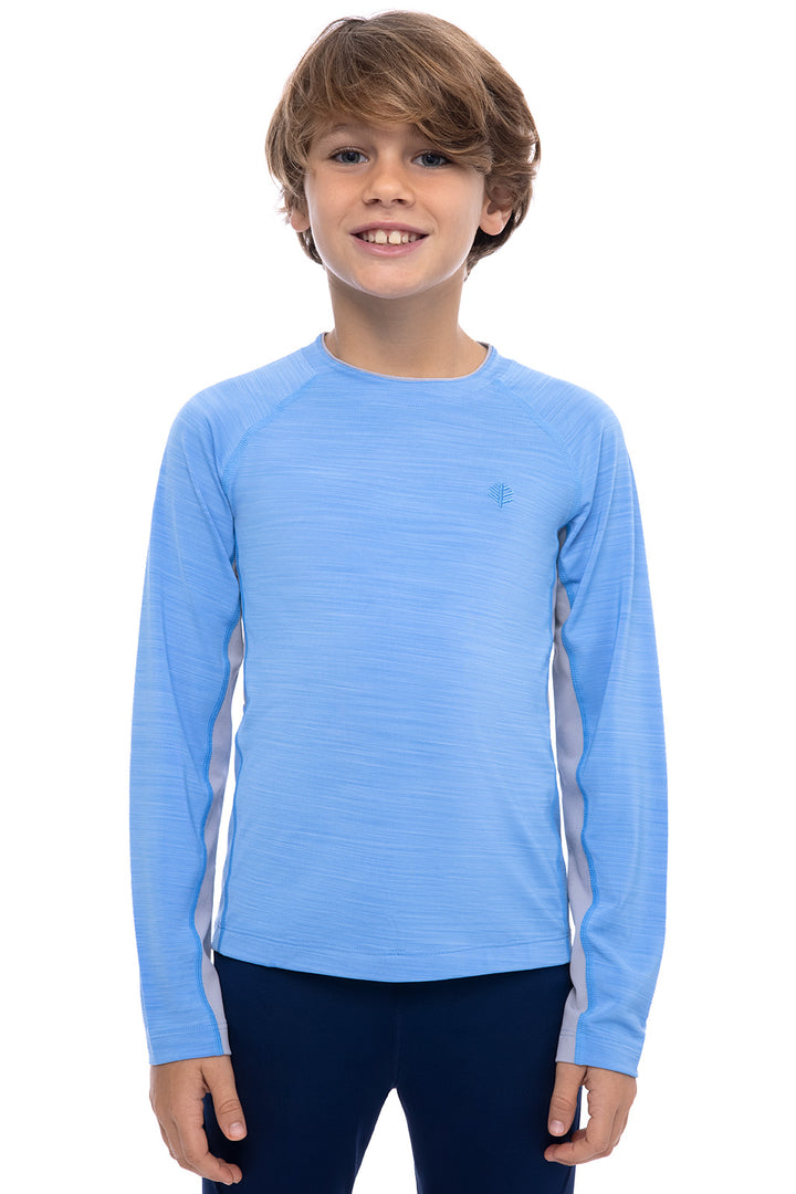 Boy's Ultimate Long Sleeve Rash Guard | Surf Blue Line