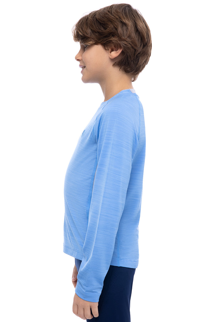 Boy's Ultimate Long Sleeve Rash Guard | Surf Blue Line