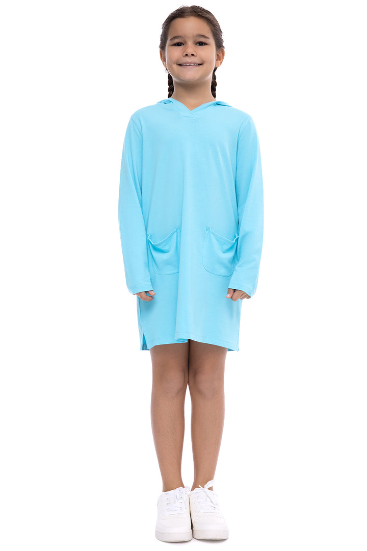 Girl's Catalina Beach Cover-Up Dress | Aruba Blue