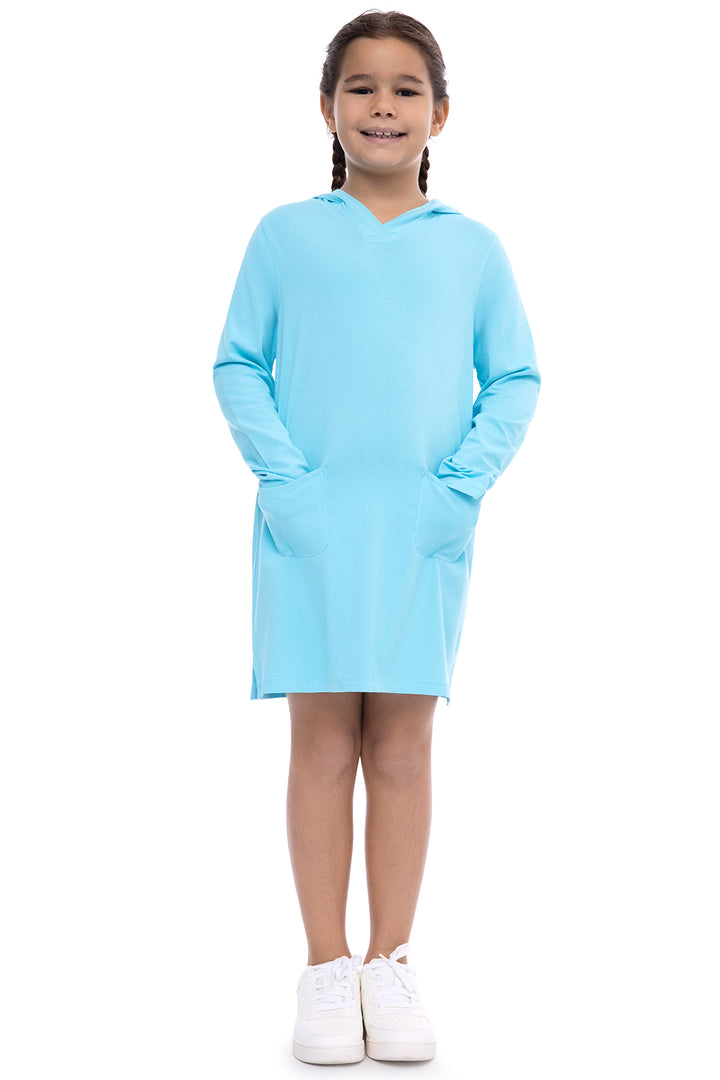 Girl's Catalina Beach Cover-Up Dress | Aruba Blue