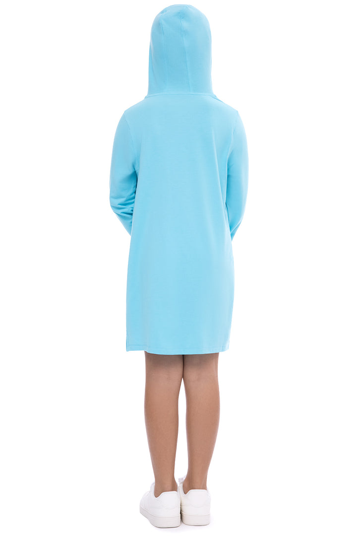 Girl's Catalina Beach Cover-Up Dress | Aruba Blue