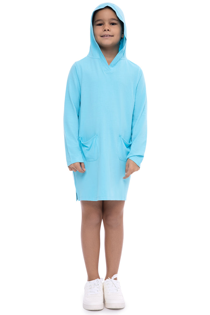 Girl's Catalina Beach Cover-Up Dress | Aruba Blue