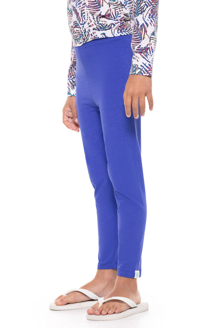 Kid's Monterey Summer Leggings | Baja Blue