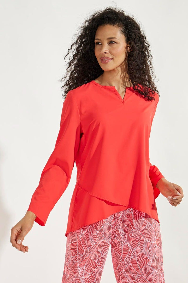 Women's Santa Barbara Tunic Top | Radiant Red