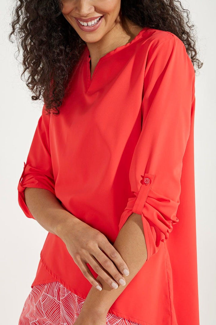 Women's Santa Barbara Tunic Top | Radiant Red