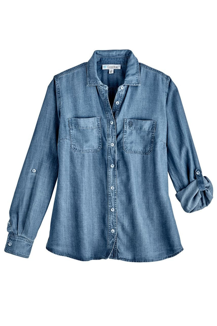 Women's Peninsula Chambray Shirt | Light Indigo Chambray