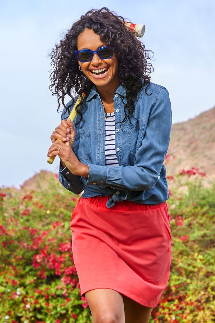 Women's Peninsula Chambray Shirt | Light Indigo Chambray