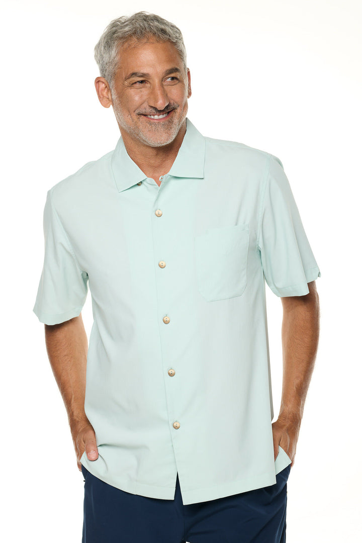 Men's Safari Camp Shirt | Misty Aqua