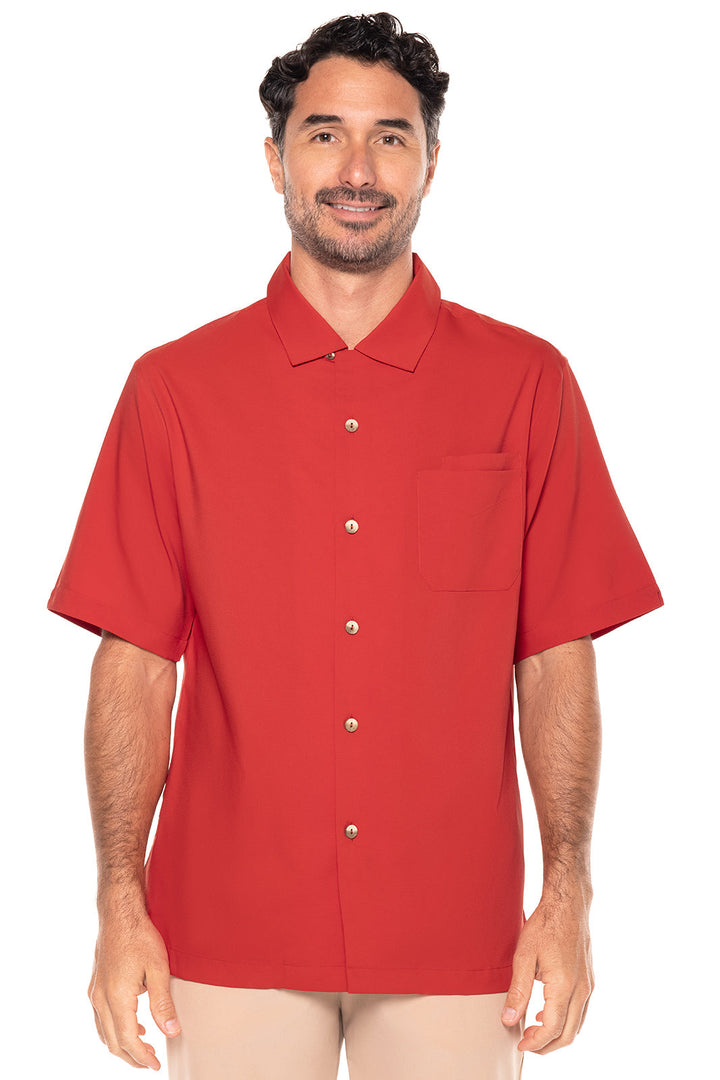 Men's Safari Camp Shirt | Carmine Red