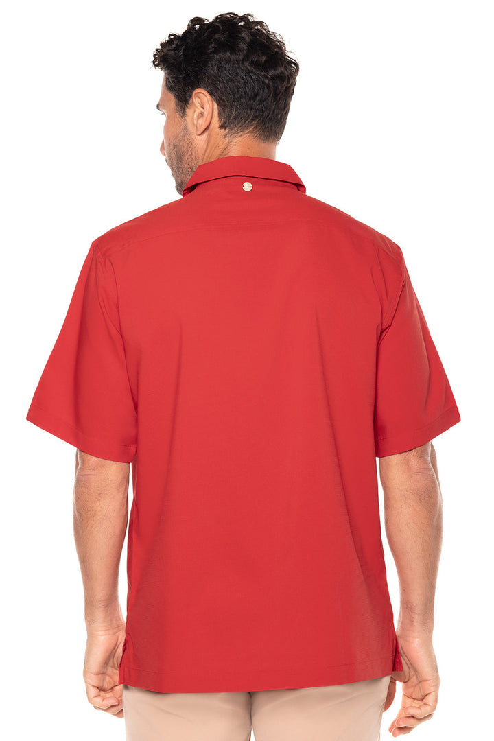 Men's Safari Camp Shirt | Carmine Red