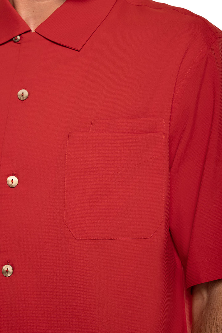 Men's Safari Camp Shirt | Carmine Red