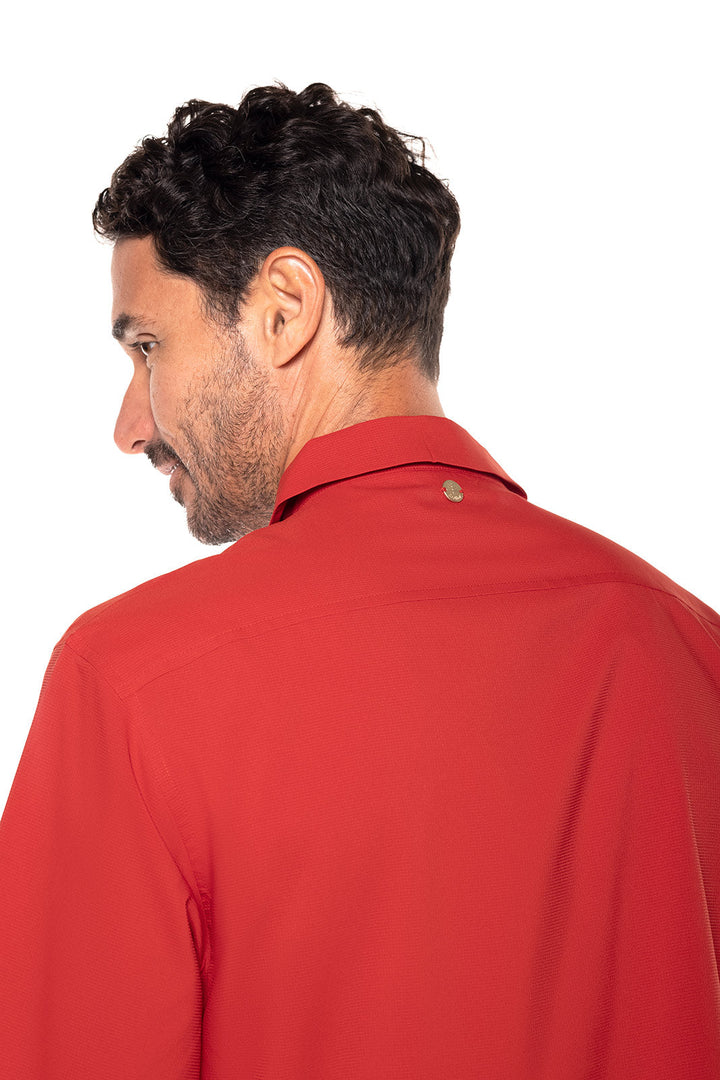 Men's Safari Camp Shirt | Carmine Red