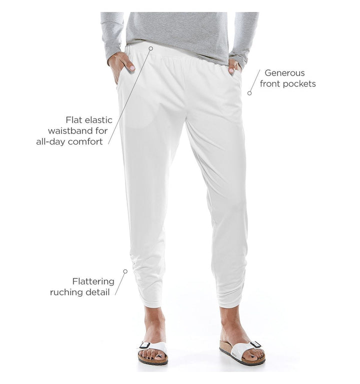 Women's Cafe Ruche Pants | White