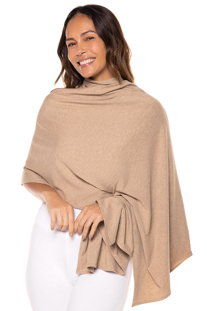 Women's Sanibel Everyday Beach Shawl | Dark Taupe Heather