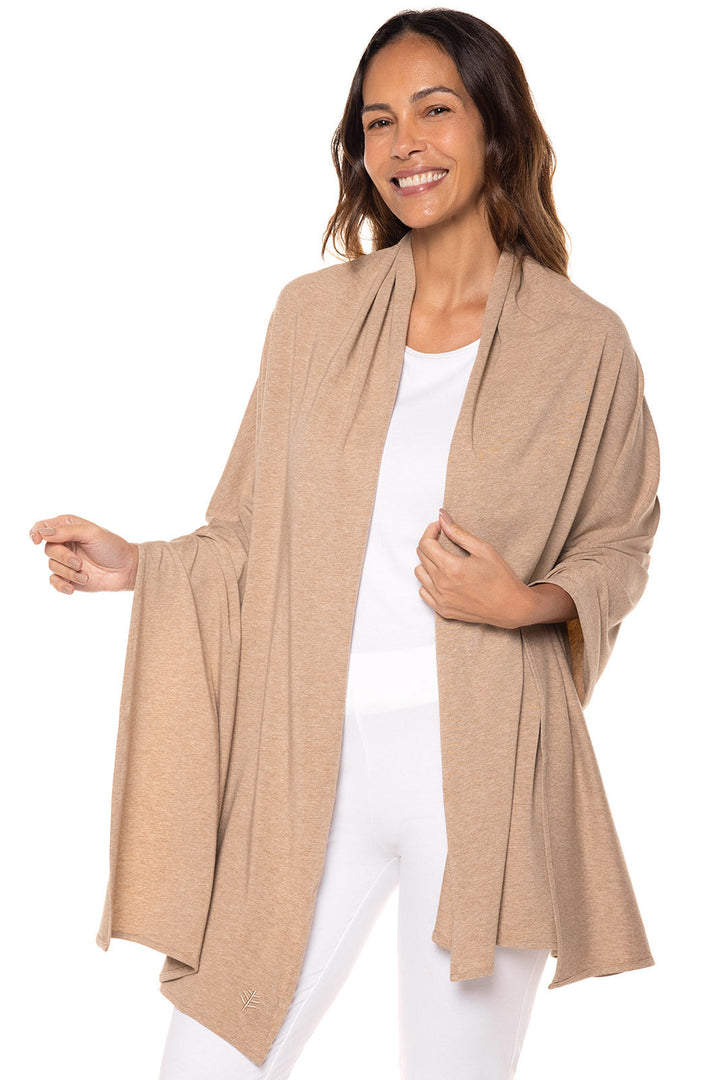 Women's Sanibel Everyday Beach Shawl | Dark Taupe Heather