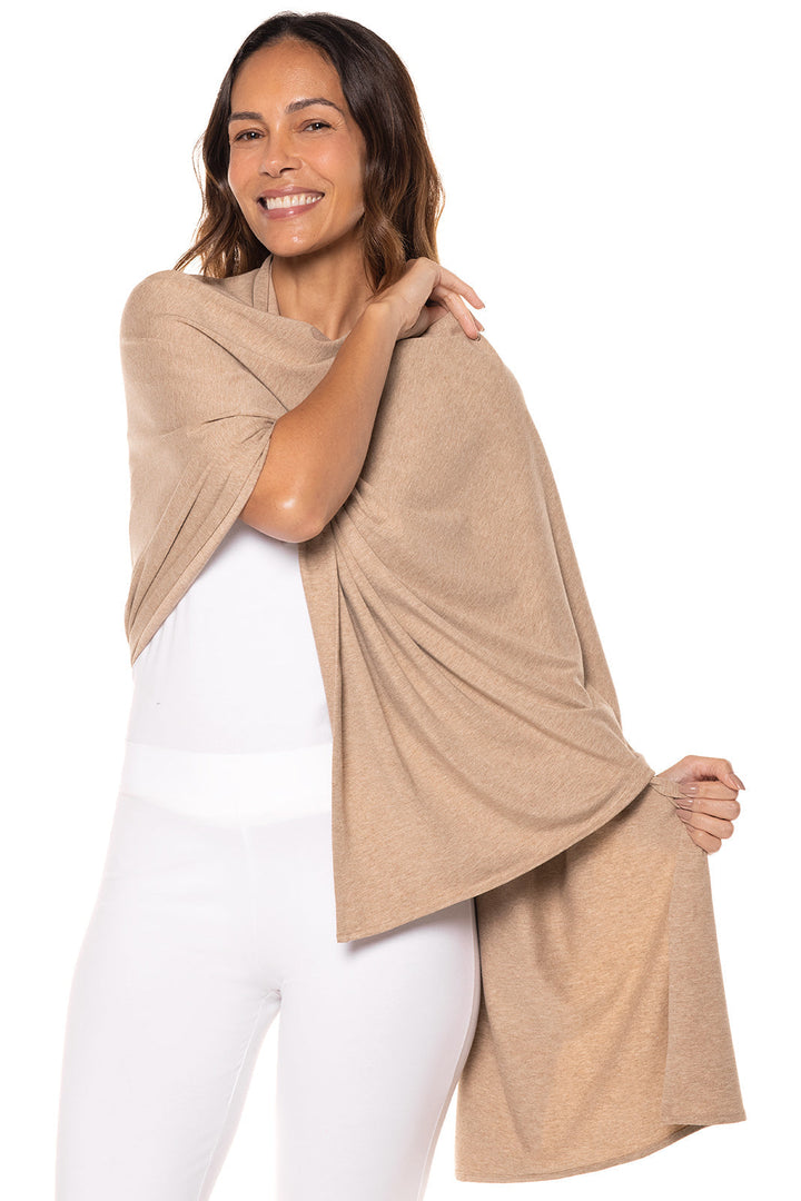 Women's Sanibel Everyday Beach Shawl | Dark Taupe Heather