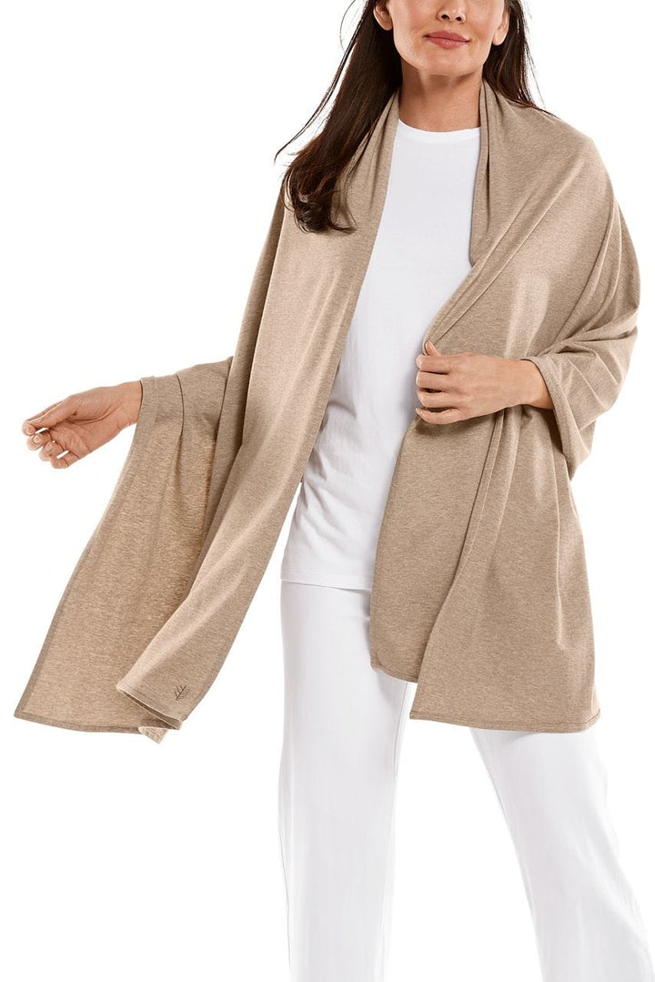 Women's Sanibel Everyday Beach Shawl | Dark Taupe Heather