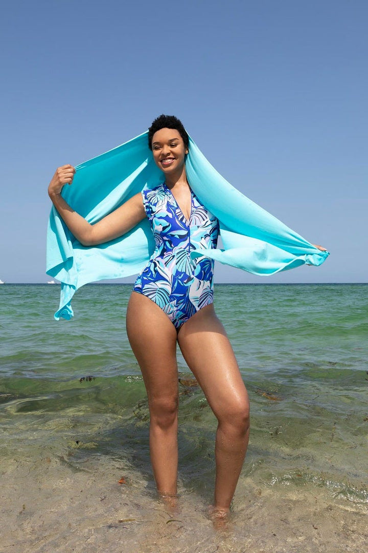 Women's Sanibel Everyday Beach Shawl | Aruba Blue