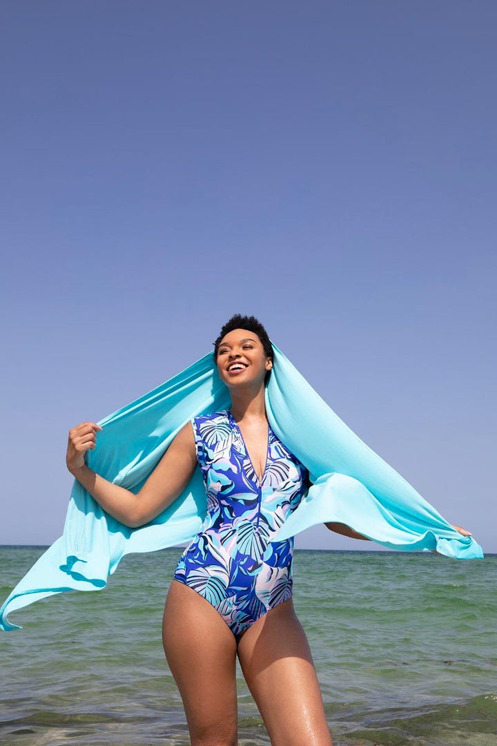 Women's Sanibel Everyday Beach Shawl | Aruba Blue