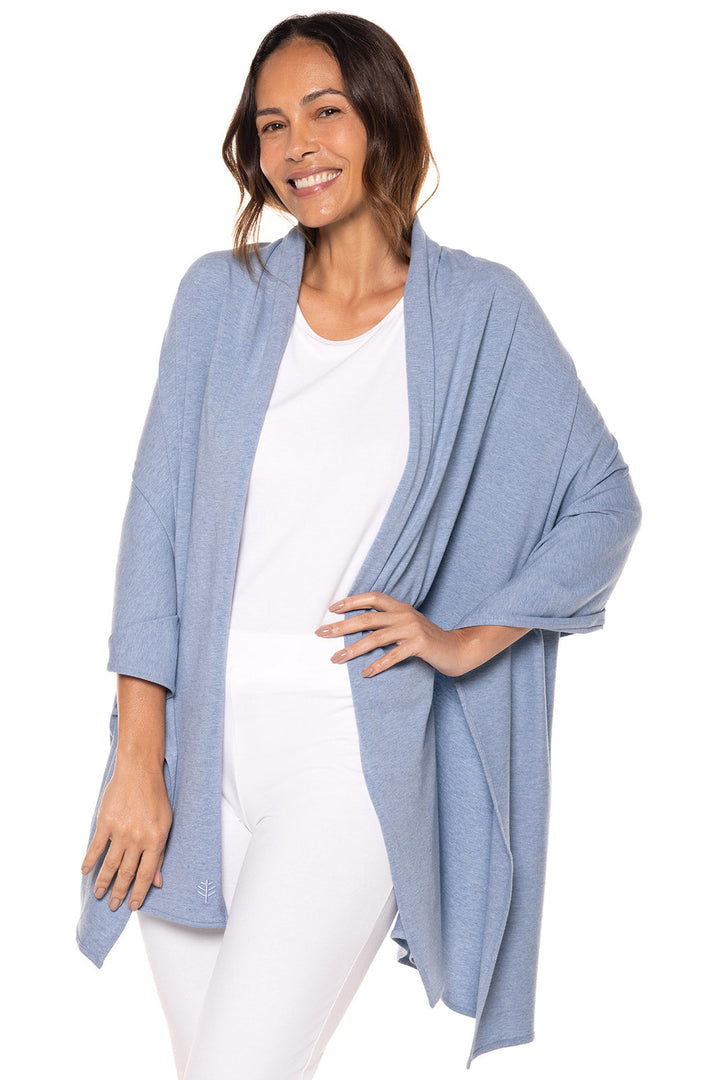 Women's Sanibel Everyday Beach Shawl | Light Blue Heather