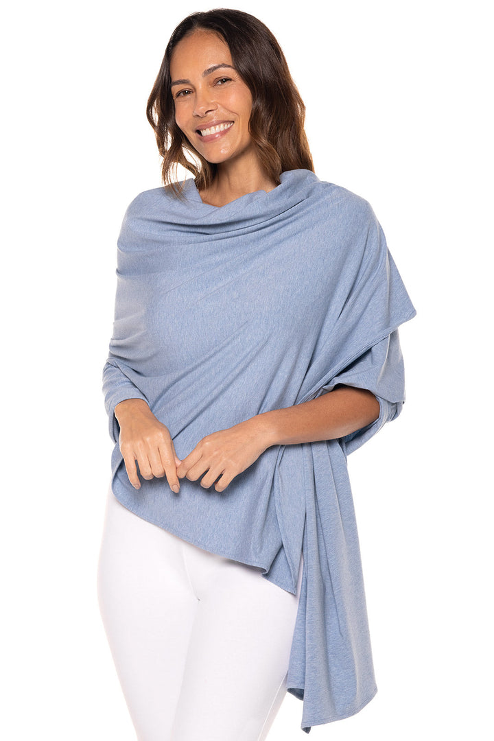 Women's Sanibel Everyday Beach Shawl | Light Blue Heather