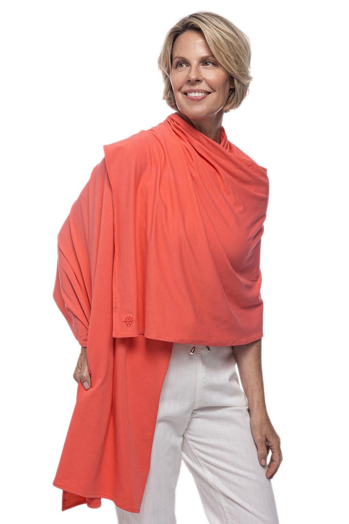 Women's Sanibel Everyday Beach Shawl | Vivid Coral