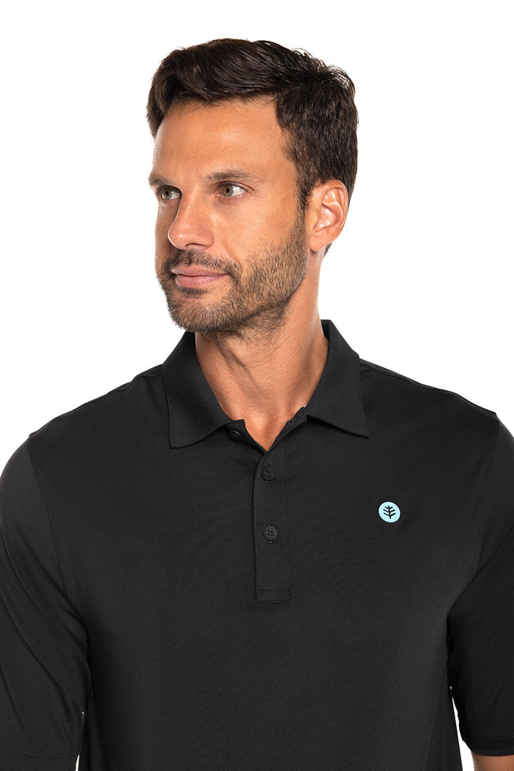 Men's Erodym Short Sleeve Golf Polo | Black