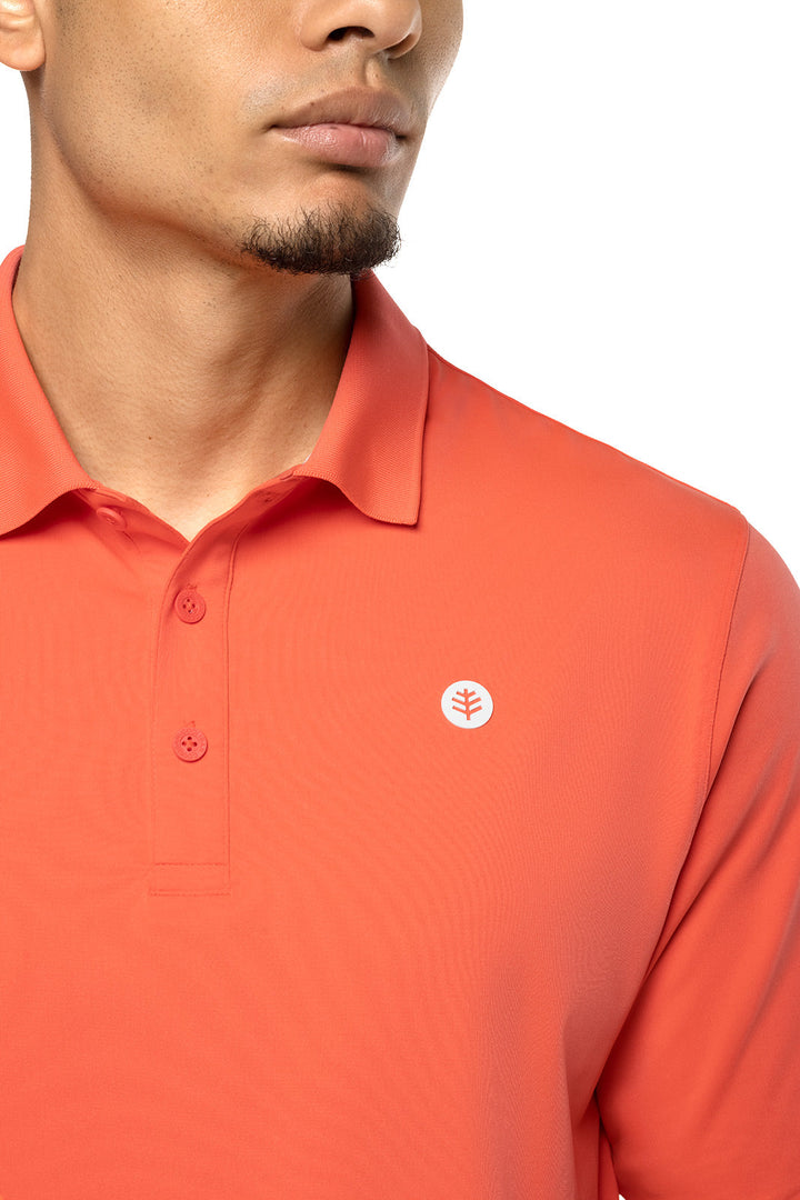 Men's Erodym Short Sleeve Golf Polo | Vivid Coral