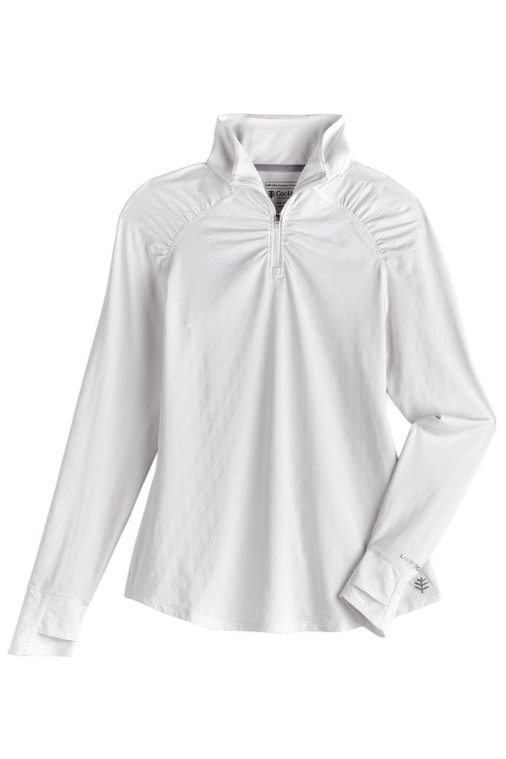 Women's Arabella Golf Quarter-Zip | White Diamond Jacquard