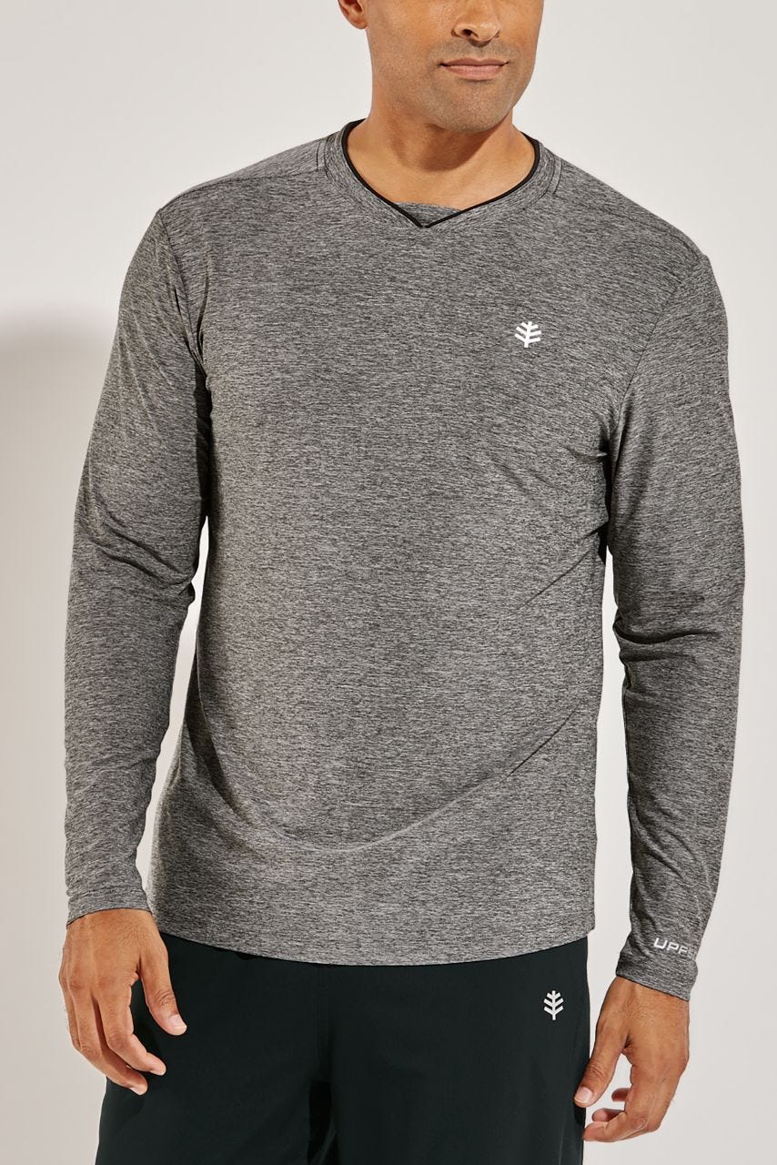 Men's Tiebreaker Long Sleeve Tee UPF 50+ - Coolibar