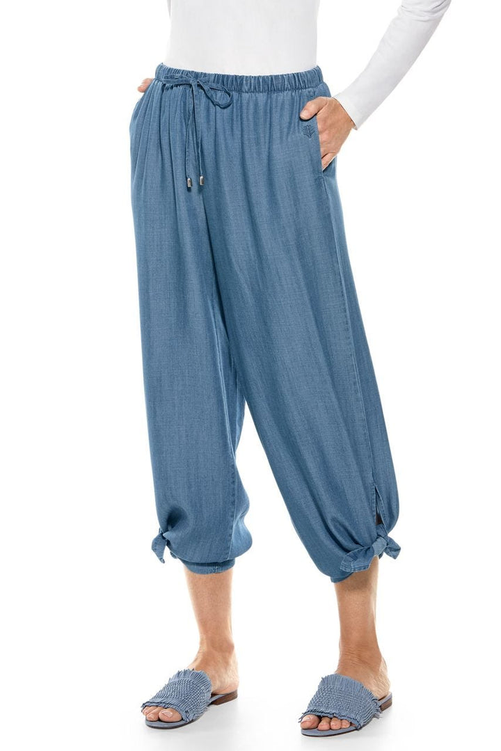 Women's Enclave Wide Leg Pants | Light Indigo Chambray