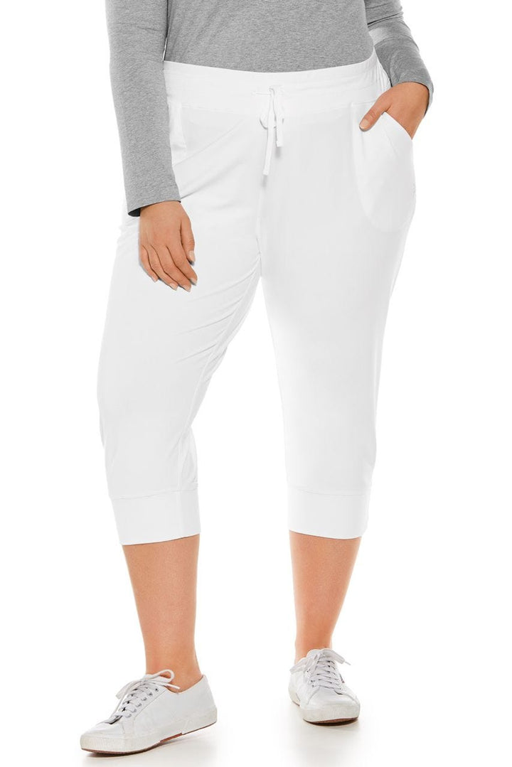 Women's Maho Weekend Crop Jogger | White