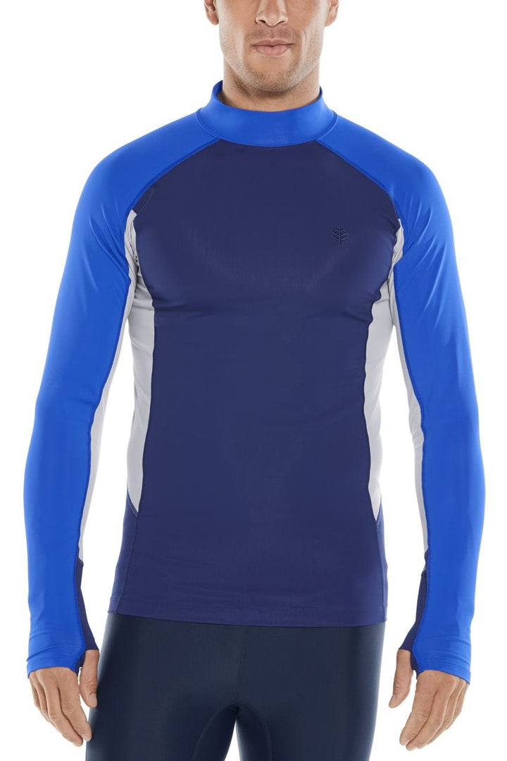 Men's Point Break Rash Guard | Navy Colorblock