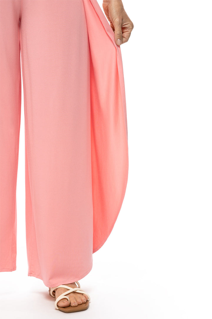 Women's Lynsu Wide Leg Pants | Peachy Pink