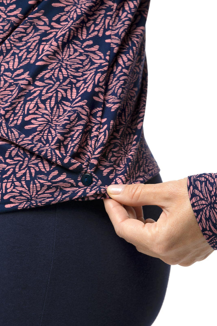 Women's Vrae Everyday Fashion Wrap | Peachy Pink Etched Flowers