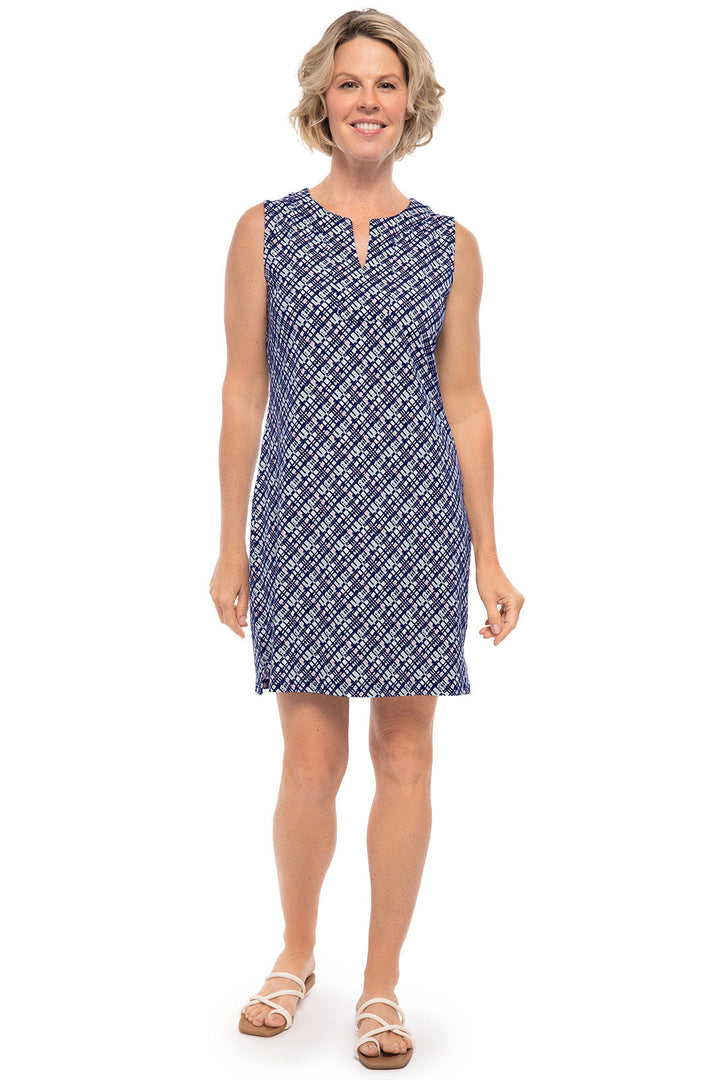 Women's Oceanside Tank Dress | Navy Gulf Stream Stripe