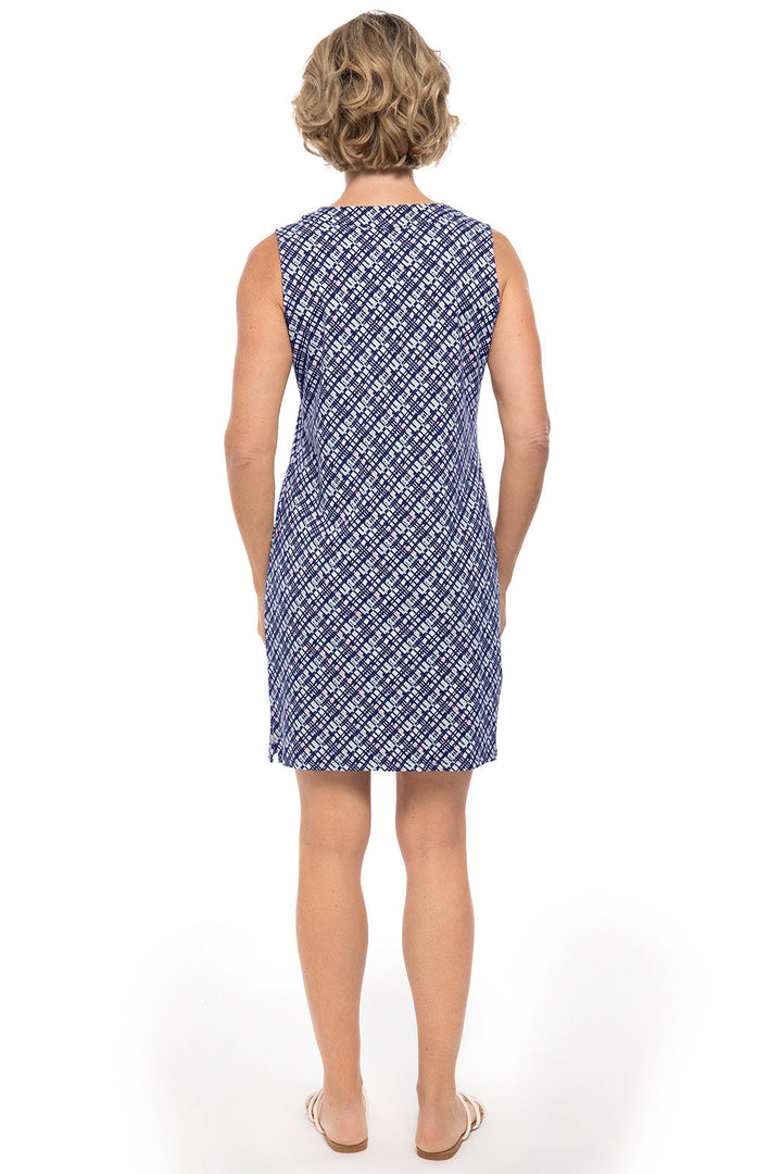 Women's Oceanside Tank Dress | Navy Gulf Stream Stripe